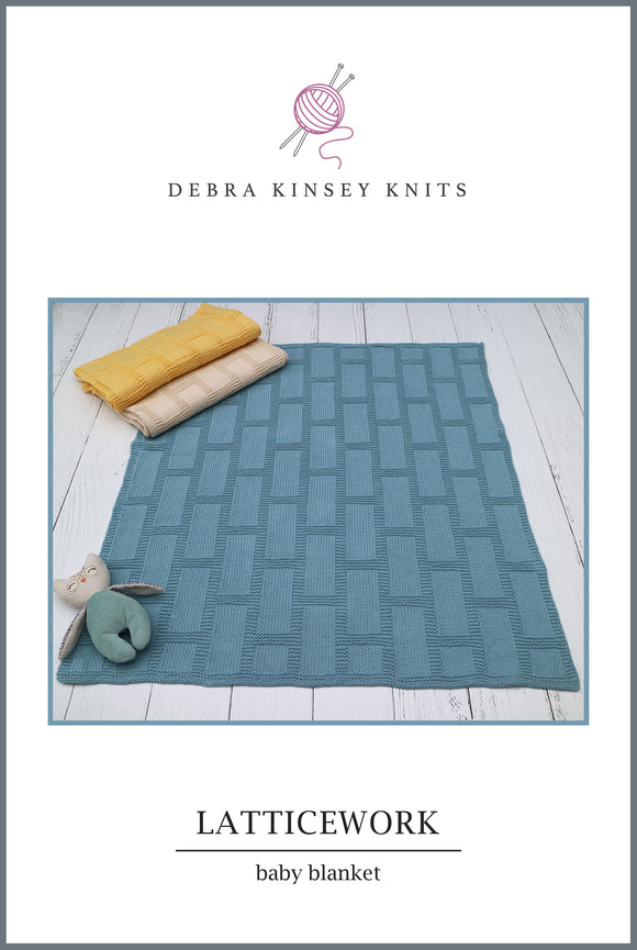 Latticework Baby Blanket by Debra Kinsey Knits