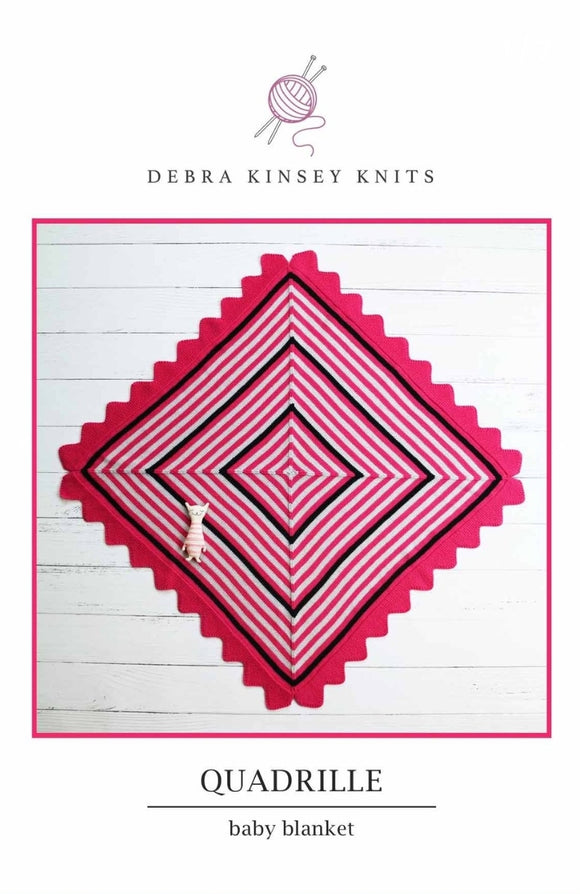 Quadrille Baby Blanket by Debra Kinsey Knits